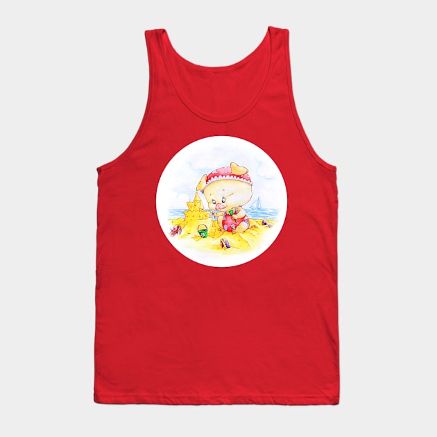 CUTE BABY PIG ADORABLE BABY ANIMAL Tank Top by ReignGFX